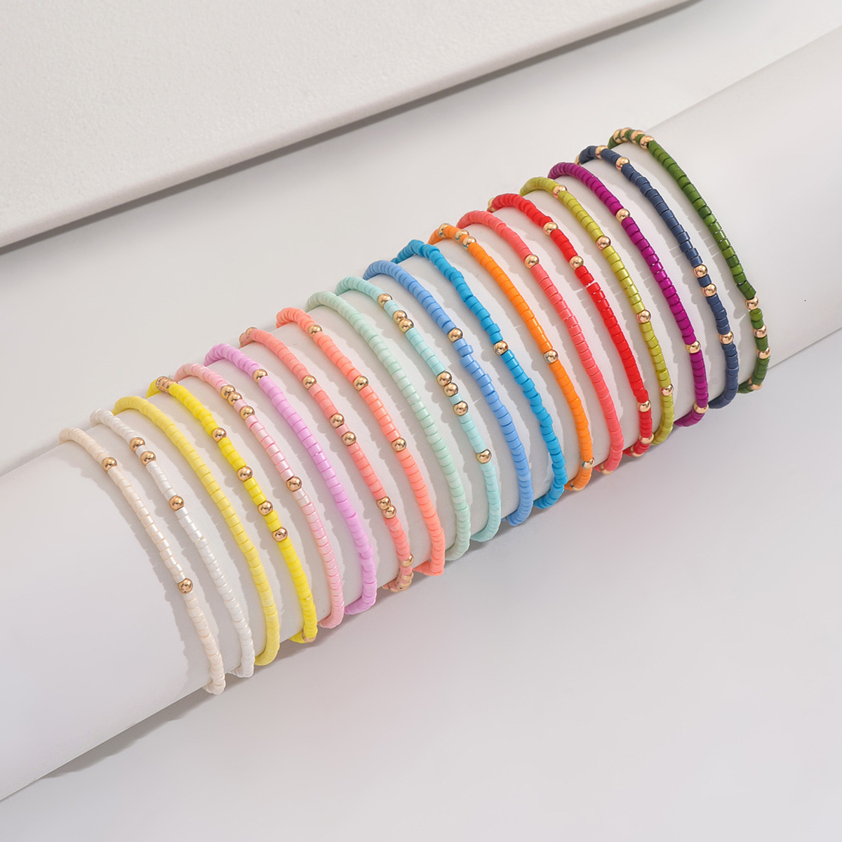 Selling Bohemian Style Colorful Beaded Bracelet Trendy Versatile Beach Vacation Style CCB Beaded Jewelry 250703
