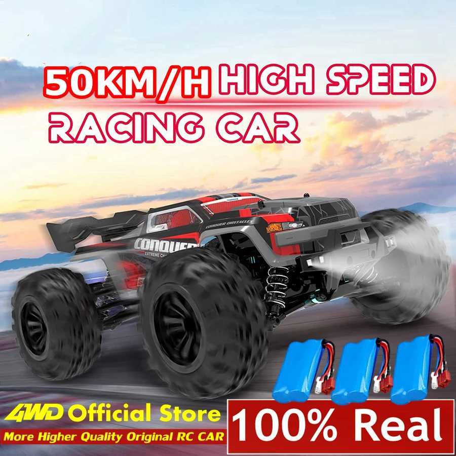 4WD 1 16 80KM/H Super Brushless 50KM/H Brushed RC Car 4x4 Off Road Remote Control High Speed Drift Racing Truck Toy for Kids and Adults XJ260703
