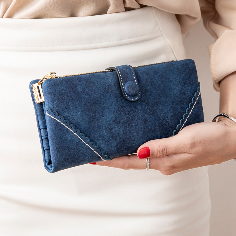 Designer Wallet 2025 New Matte Wallet For Women Zipper Buckle Long Wallet Luxury Bag Korean Style Multifunctional Ladies Clutch