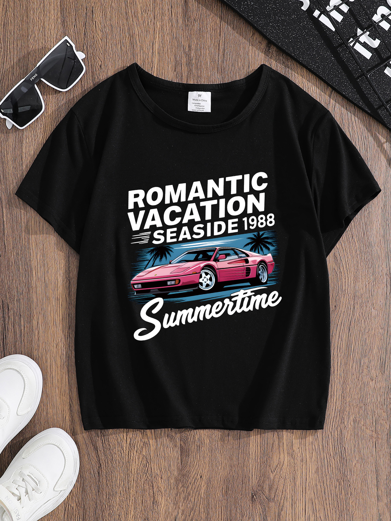 Fashion Womens Cotton Tee for Hot Weather Light & Airy Round Collar Design Girls' summer T-shirts are light, breathable and fashionable T-shirt p