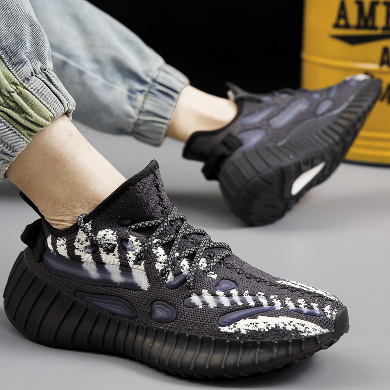 Fly woven coconut shoes men's casual shoes summer breathable trendy shoes running starry sky sports shoes