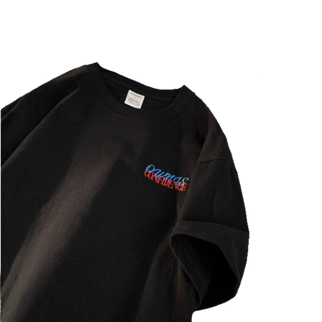 Heavyweight 220g Double Yarn Pure Cotton Letter Print Short Sleeve T-shirt Designer Short Sleeves For Men And Women Summer New Sweat-absorbing Breatha