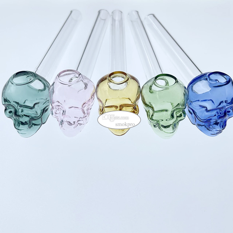 Tariff Free - 4 Inch Thick Skull Head Water Bowl Glass Oil Burner Pipe