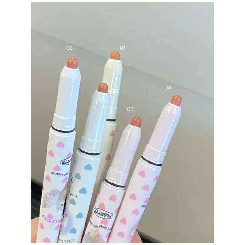 Flortte Waterproof Matte Lipliner Lip Pencil Double Ended Contour Tint Lipstick Lasting Non-stick Cup Moisturising Lips Makeup X25070