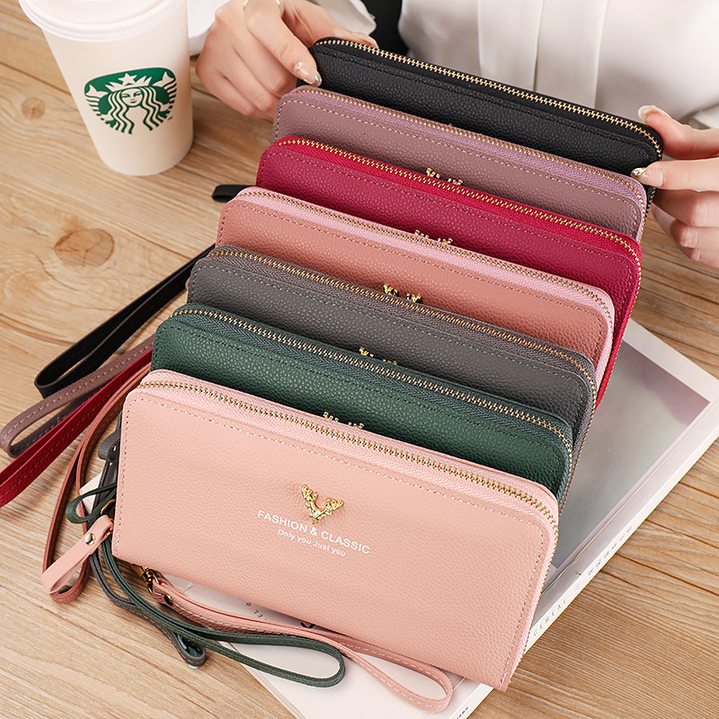 Free Shipping Designer Bag New Women's Wallet Long Zipper Clutch Large Capacity Wallet High-end PU Leather Card Holder In Stock Hot Sale