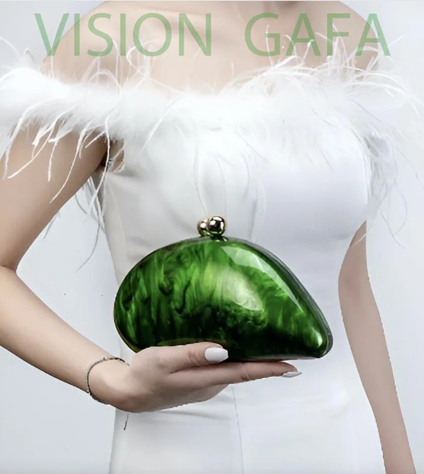 green Box Bag Mini Phone Women Acrylic Clutch Shoulder Handbags Marble Purse Evening Wedding Cocktail Beach 250628