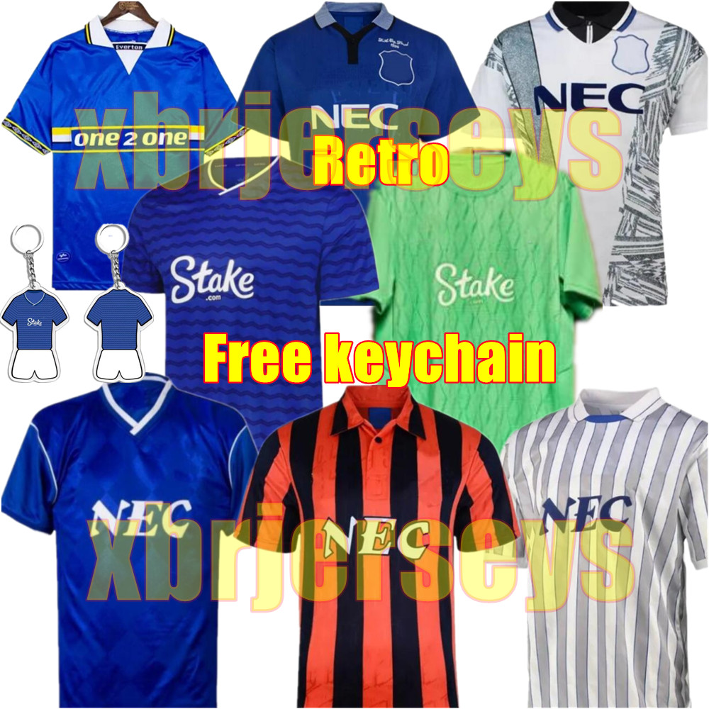 4XL EFC 1985 1995 1997 NDIAYE Rotterdam FERGUSON Retro SOCCER JERSEY Kanchelskis RIDEOUT LIMPAR 86 87 88 97 98 25 26 HINCHCLIFFE Jackson STUART Home HORNE Football man