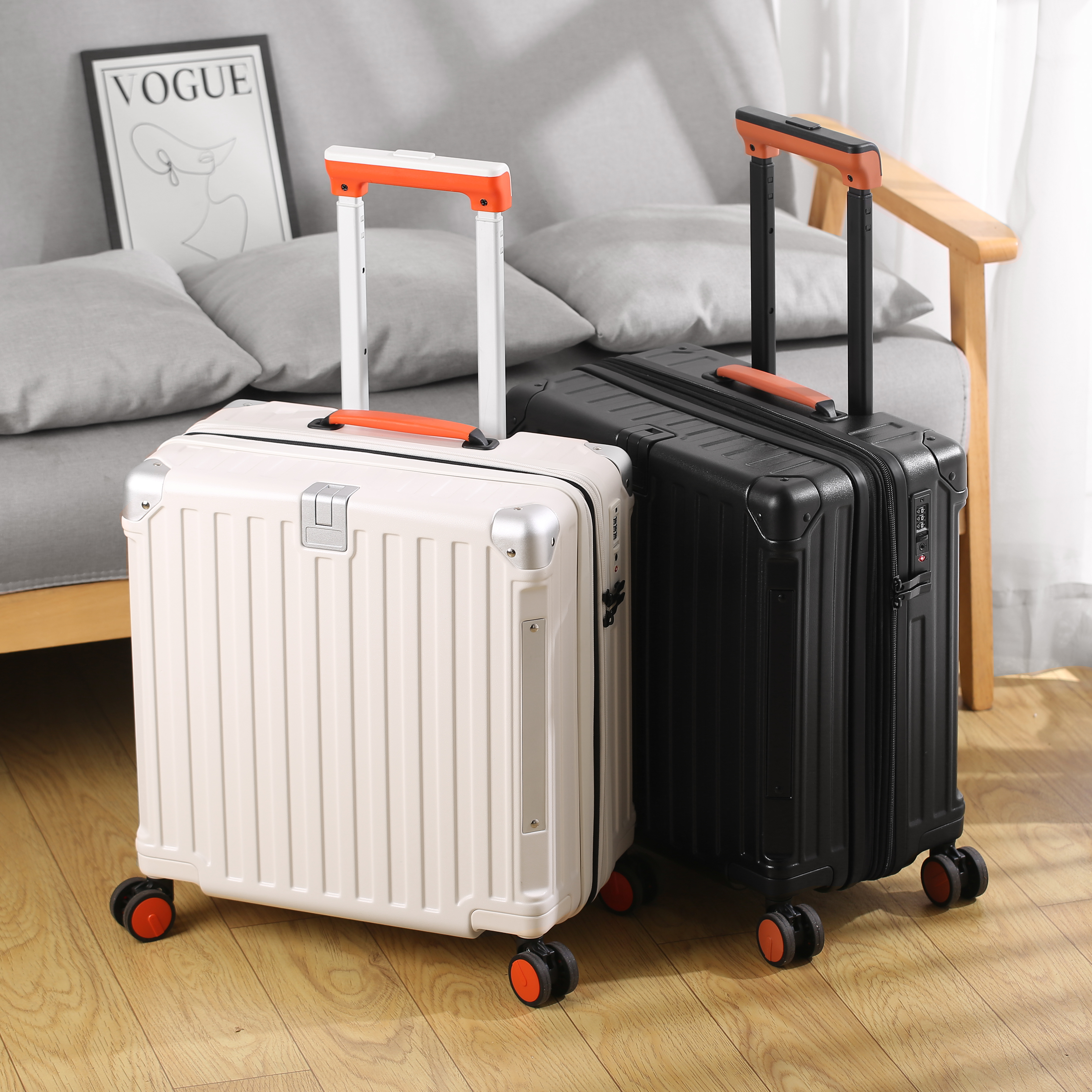 Ergonomic Rolling Duffel Pack Combining Laptop Stand and Phone Charger