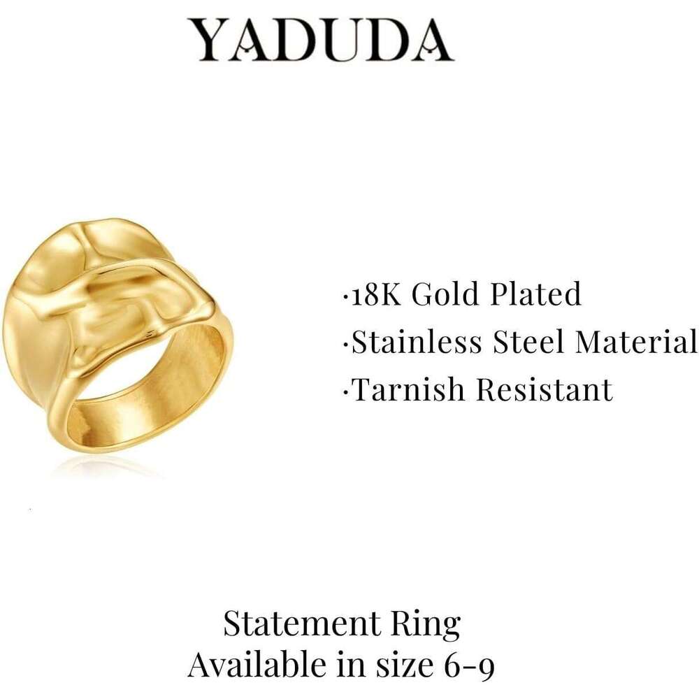 for Set 3 Sier Women Chunky Statement ZC Dome Evil Eye Croissant ring Thick Gold Plated Band Rings