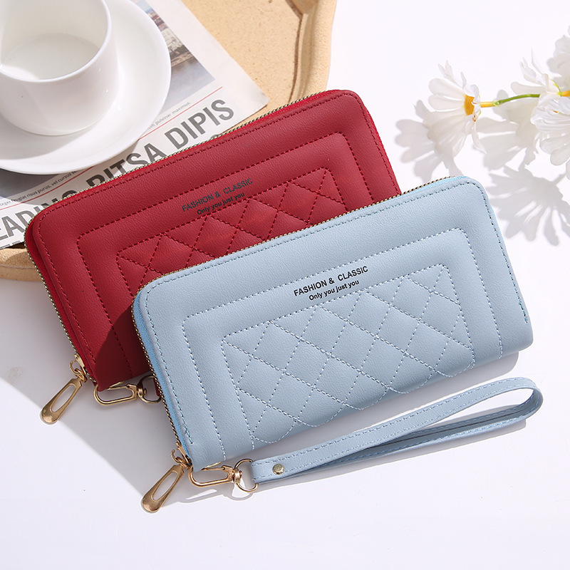Designer Wallet Women's Wallet Long Style 2025 New Versatile Fashion Single Zipper Luxury Bag Large Capacity Multi-functional Clutch Purse Trendy