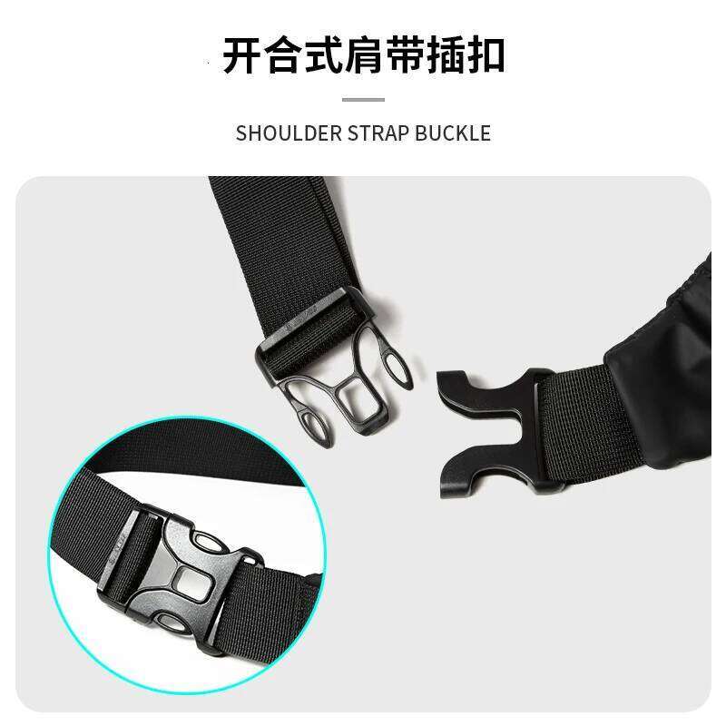 Waterproof Black Men's Chest Lightweight Fashion Short Trip Multifunction Zipper Anti-theft Outdoor Phone Crossbody Bag