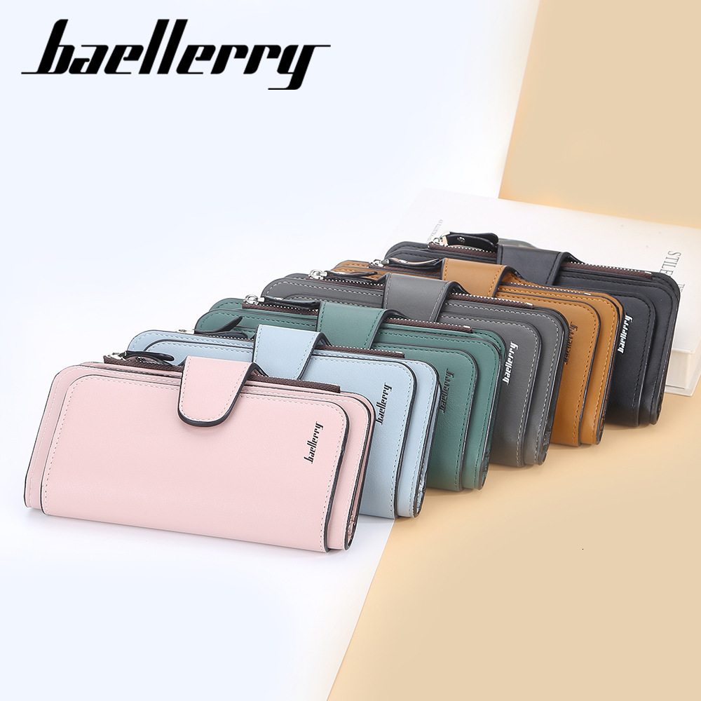 Designer Wallet Baellerry Women's Wallet 70% Off Long Korean Luxury Bag Style Multi-card Slot Zipper Wallet Fashion Buckle Women's Clutch
