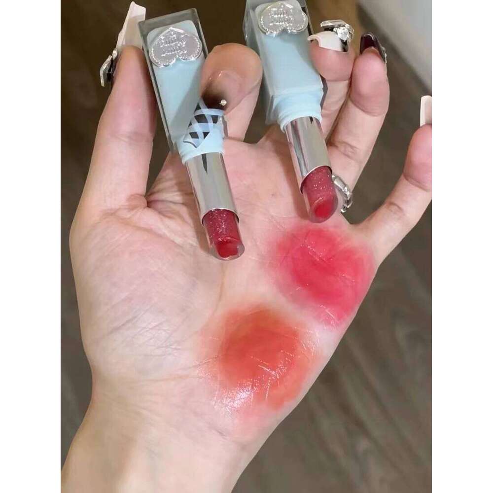 Joocyee Jelly Lipstick Love Sand Shape Moisturizing Long-lasting Non-stick Cup Glaze Natural Nude Color Lip Makeup X250703