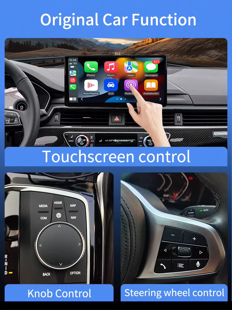Upgrade Wireless CarPlay Android AI Box Plug & Auto Connect 2in1 for Cars Watch Netflix YouTube in 5G WiFi Car Play HD K6 MINI