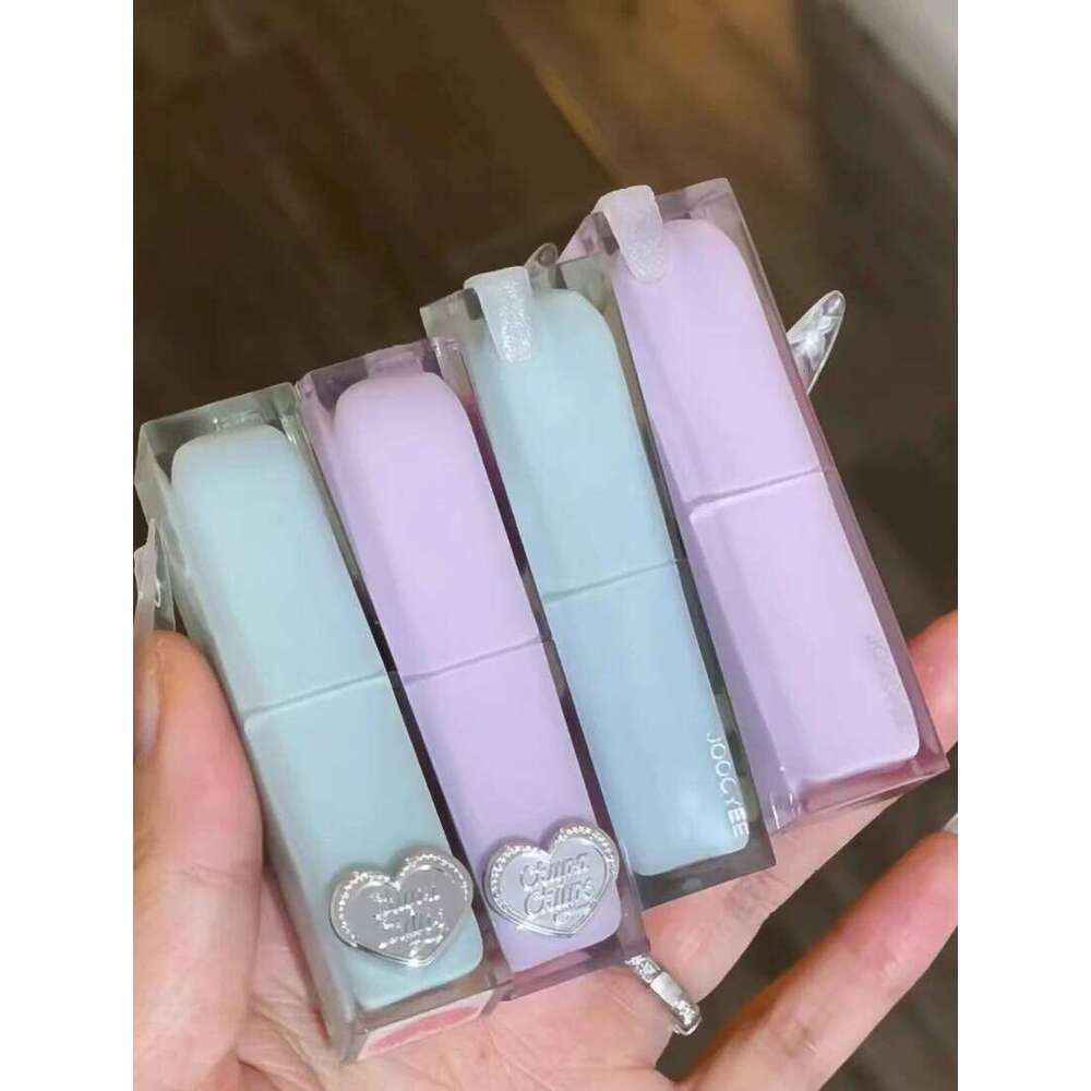 Joocyee Jelly Lipstick Love Sand Shape Moisturizing Long-lasting Non-stick Cup Glaze Natural Nude Color Lip Makeup X250703