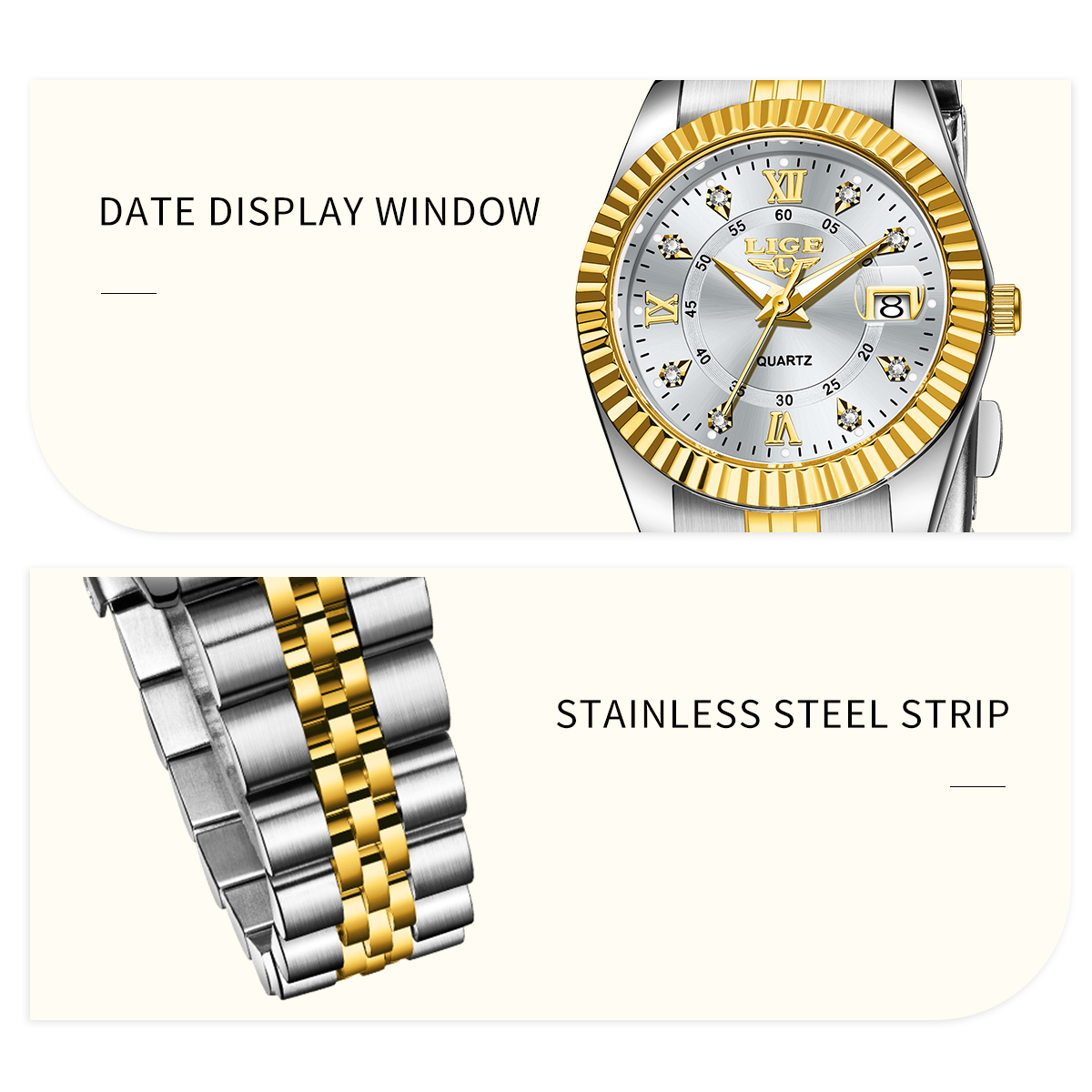 Watch Waterproof Watch Top Brand Men's and Women's Universal Style Square Case Fashion Business Watch Holiday Gift Teen Watch Three-Pin Cale