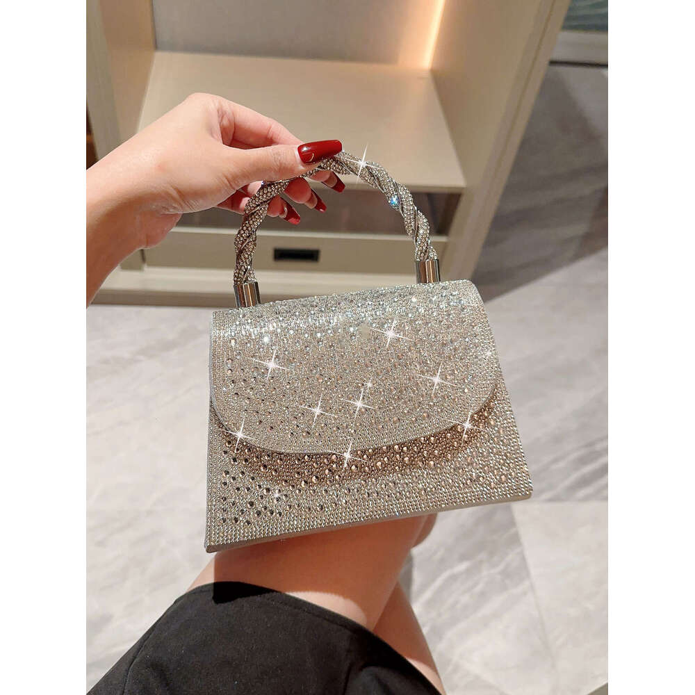 2025 New Handbag Banquet Full Rhinestone Prom Clutch Evening Dress Bag