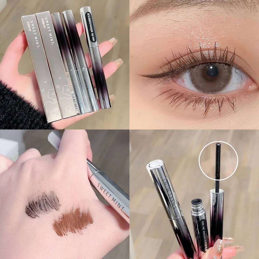 Metal Bar Type Head Mascara Waterproof Lasting Extra Volume Sdge-proof Curling Lengthening Eyelash Extension Eye Makeup Tools X250703