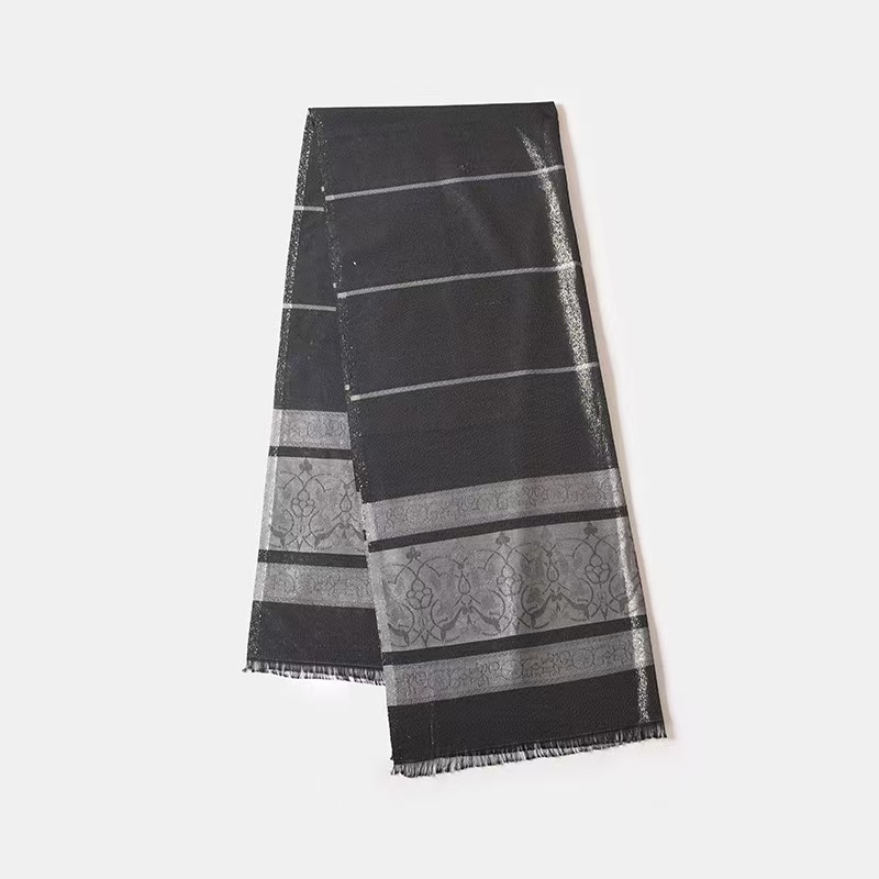 T1122 Summer ladies' headscarf fashion striped silk scarf shawl travel sunscreen silk scarf