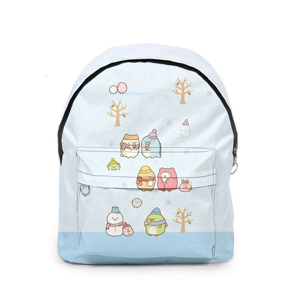 Novelty Cool Sumikkogurashi student Bookbag Notebook 3D Print Oxford Waterproof Boys/Girls Travel Backpacks
