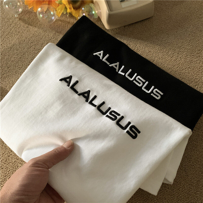 White Cotton T-shirt Designer Short Sleeves Men Short Sleeve Summer Loose 2025 New Printed Top Trendy Brand Heavyweight Five-quarter Sleeve Tee