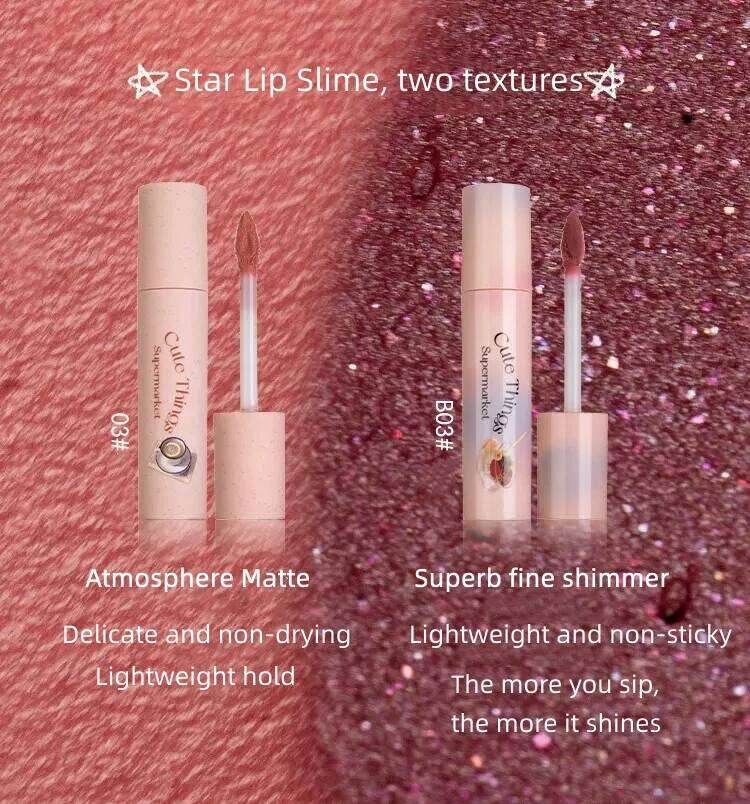 FLORTTE Beauty Milk Cake Cream Cute Things d Matte Fine Glitter Lip Glaze Liquid Lipstick Makeup Women Cosmetics X250702