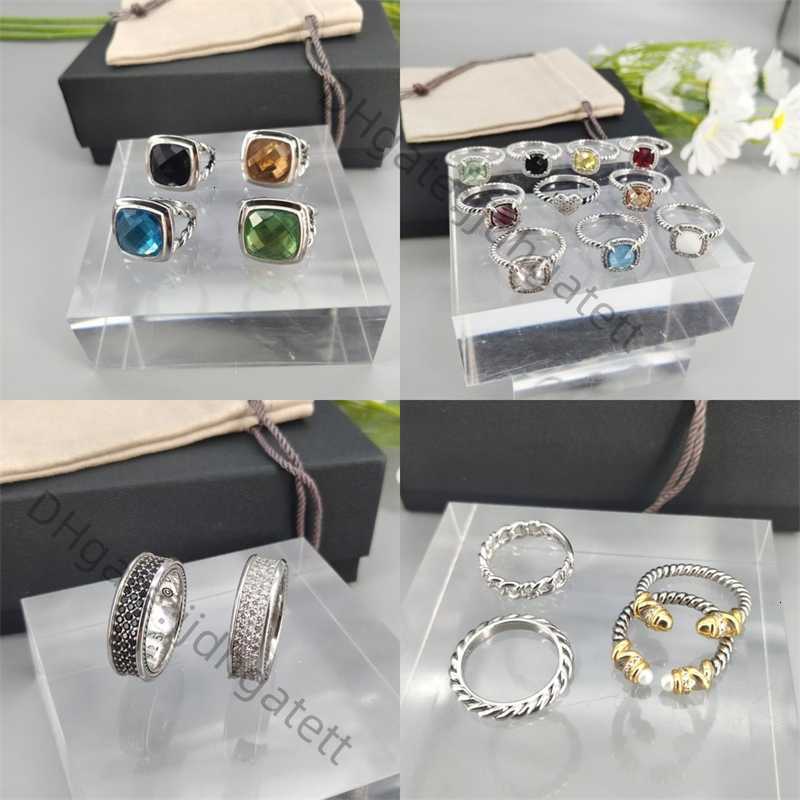 Men Jewelry Finger Ring Cross Women Braided size6-11 Fashion Classic 925 Silver Rings Vintage Craft Twisted Engagement Anniversary Gift