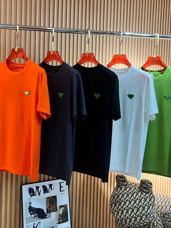 Men's T-Shirts Designer Summer Trendy Solid Color Mercerized Cloud Cotton Youth Crew Neck Loose Casual Short Sleeve T-Shirt