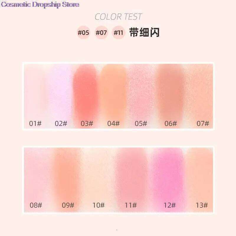 JILL LEEN Single Blush Emed Matte Powder Blusher Small Colorful Soft Fog Makeup Women Jilleen X250703