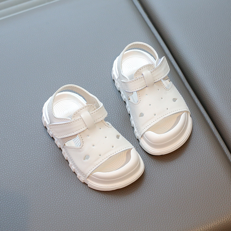 Boys Girls Sandals Toddler Toes Capped Anti-kicked Kids Beach Sandals Shoes Kidszworld Summer New Children Sports Sandals Sizes US5.5C-US3Y K0763