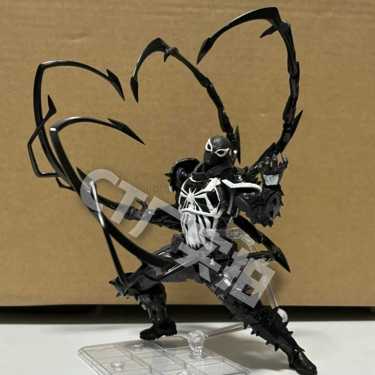 Disney 2024 Agent Venom Action Figure CT Version Kaiyodo Anime Figurine Marvel PVC Movable Collection Eugene Thompson Ko Model Toy Gift W250710
