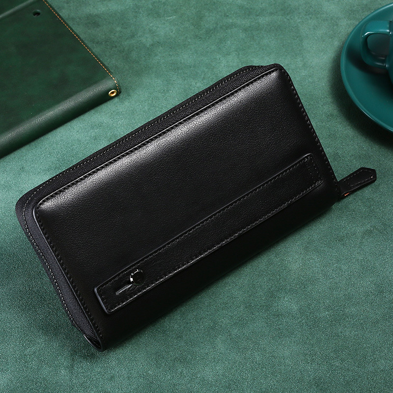 Designer Wallet New Trendy Men's Handbag Crazy Horse Leather Phone Bag Luxury Bag Multifunctional Large Capacity Wallet Outdoor Genuine Leather C
