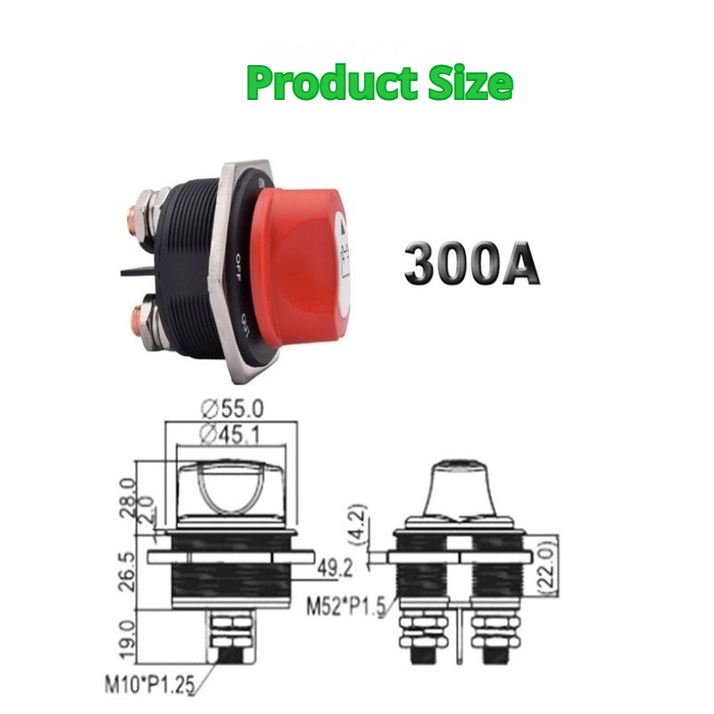Motorhome Yacht Battery Switch DC Battery Switch 300A YYBS-74 quality