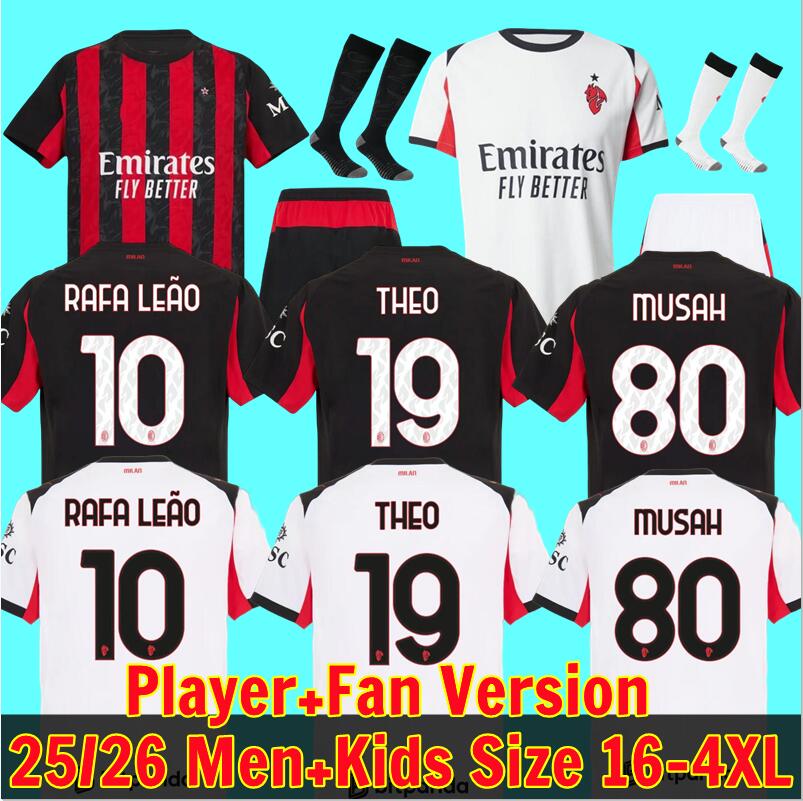 25 26 AC REIJNDERS KOCHE 125th anniversary soccer jerseys milan DE KETELAERE RAFA LEAO football shirt fourth 4th kids uniforms 2025 BONDO GIMENEZ WALKER JOAO FELIX 88
