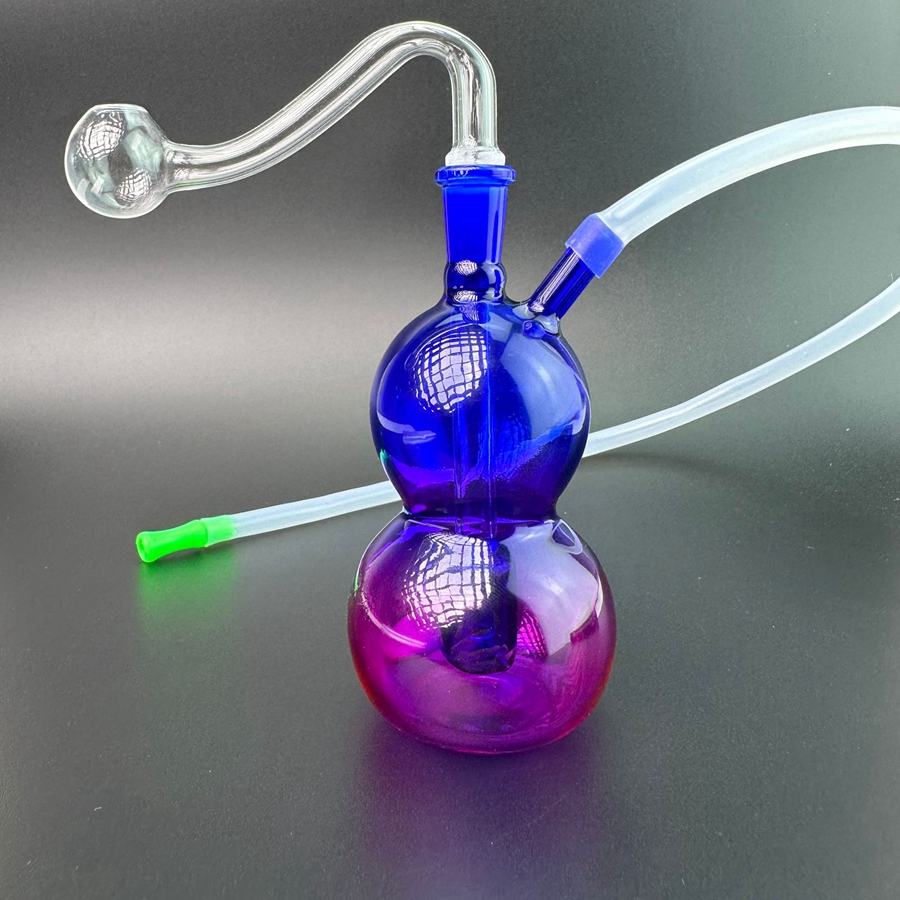 Mini Glass Bong with 10mm Oil Burner Bongs Bowl Bubbler Water Pipes Percolator Hookah Bubblers Smart Recycle Filter Portable