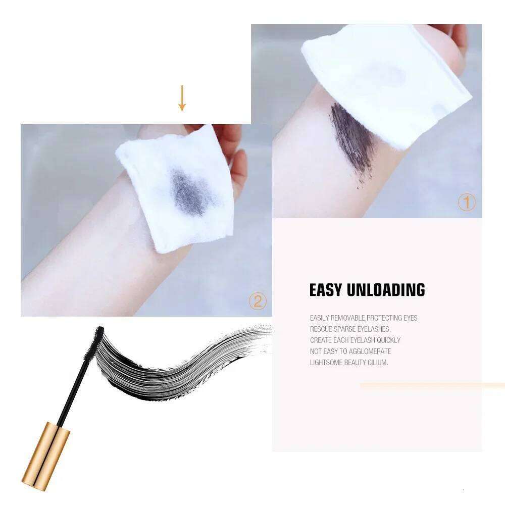 3D Lengthening Black Lash Eyelash Extension Eye Lashes Brush Beauty Makeup Long-wearing Gold Color Mascara X250703