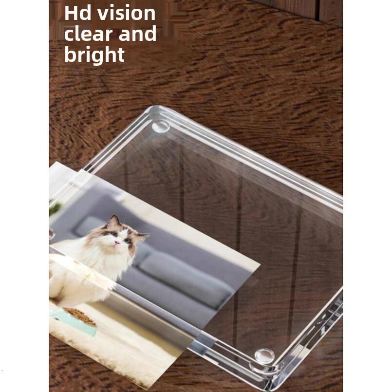 Acrylic Double-Sided Transparent Display Frame Creative Photo Holder 3568 Crystal Glass Tabletop H260306