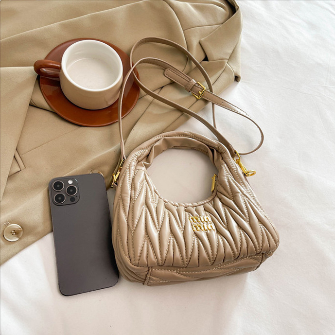 Luxury Designer Bag Top Quality Womens Shoulder Bag Armpit Bag Half Moon Bag Handbag Lines Single Shoulder Strap Portable Crossbody Bag Multifunctiona