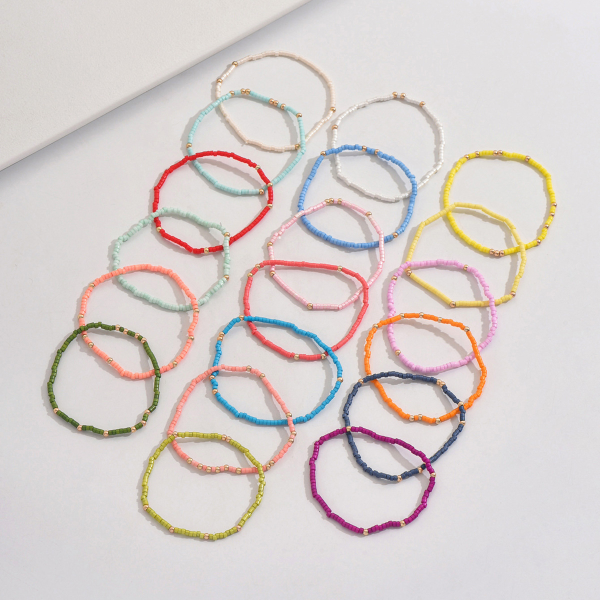 Selling Bohemian Style Colorful Beaded Bracelet Trendy Versatile Beach Vacation Style CCB Beaded Jewelry 250703