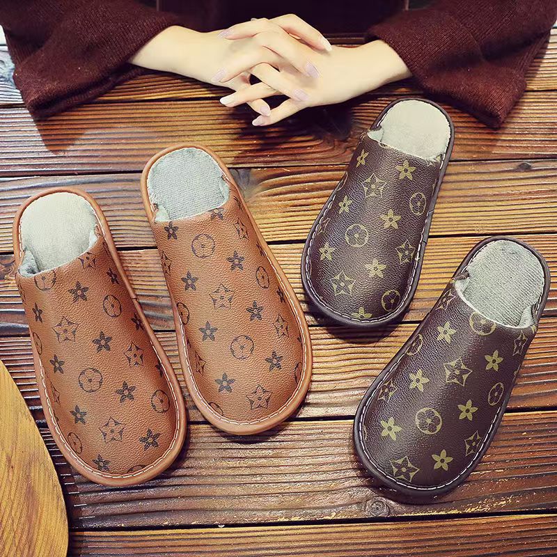Designer sandals slippers bathing leisure walking comfortable slides soft cotton slippers suitable for summer autumn, and winter Old floral pattern