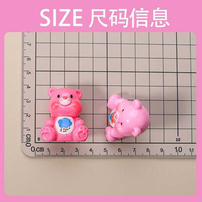 Rainbow Bear Peripheral DIY Resin Accories Three-Dimensional Cartoon Model Keychain Pendant Car Small Ornaments W250703
