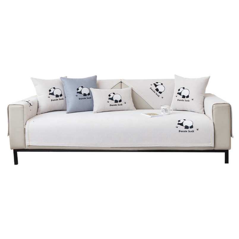 New Chenille Fabric All-Season Non-Slip Seat Cushion Cute Chinese Simple Style Sofa Cover