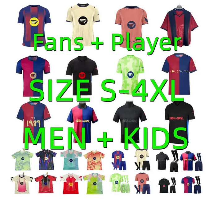 25 26 barcelone PEDRI GAVI soccer jerseyS 2025 2026 LEWANDOWSKI FERRAN camiseta de futbol LAMINE YAMAL ANSU FATI RAPHINHA football shirt men kids kis Player version