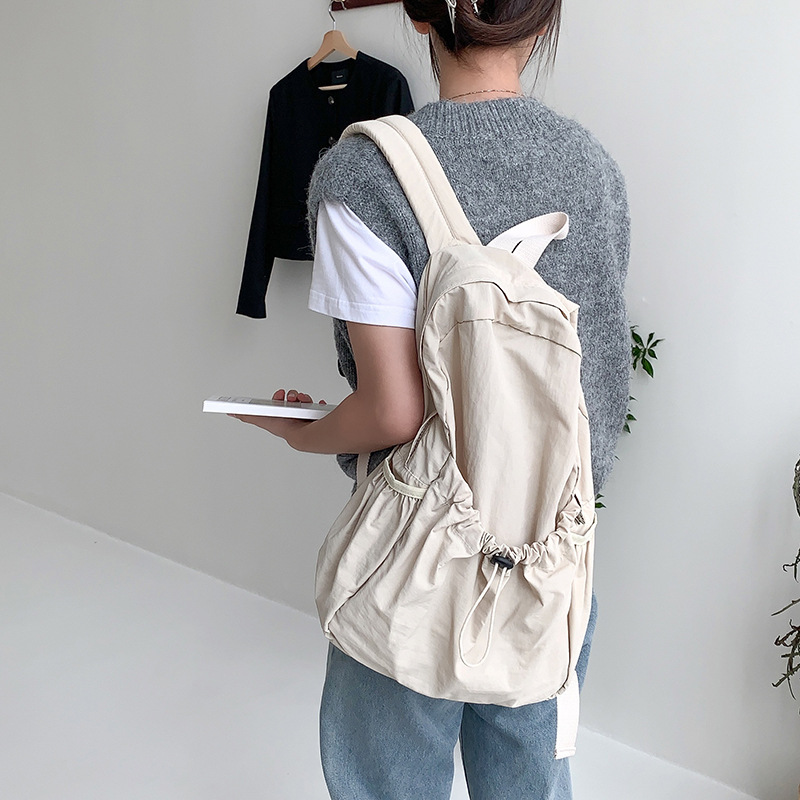 Backpack Style Simple nylon backpack for casual commuting large capacity lightweight