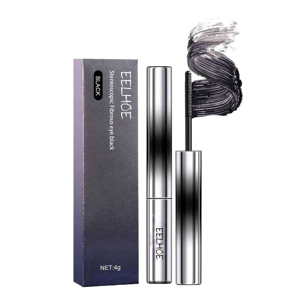 EELHOE Natural Dense Thick Curling Eyelashes Extension Make-Up Long-lasting Lengthens Nourishing Longer Eye Lash Fibrous Mascara X250