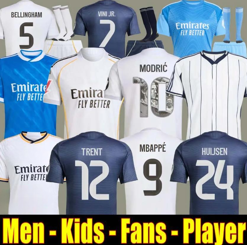 24 25 26 MBAPPE BELLINGHAM Real 4Th Madrids Soccer Jerseys RODRGO VINI JR MODRIC Football Shirt men kids kit 2025 2026 VAERDE ENDRICCK Arda Guler CAMAVINGA