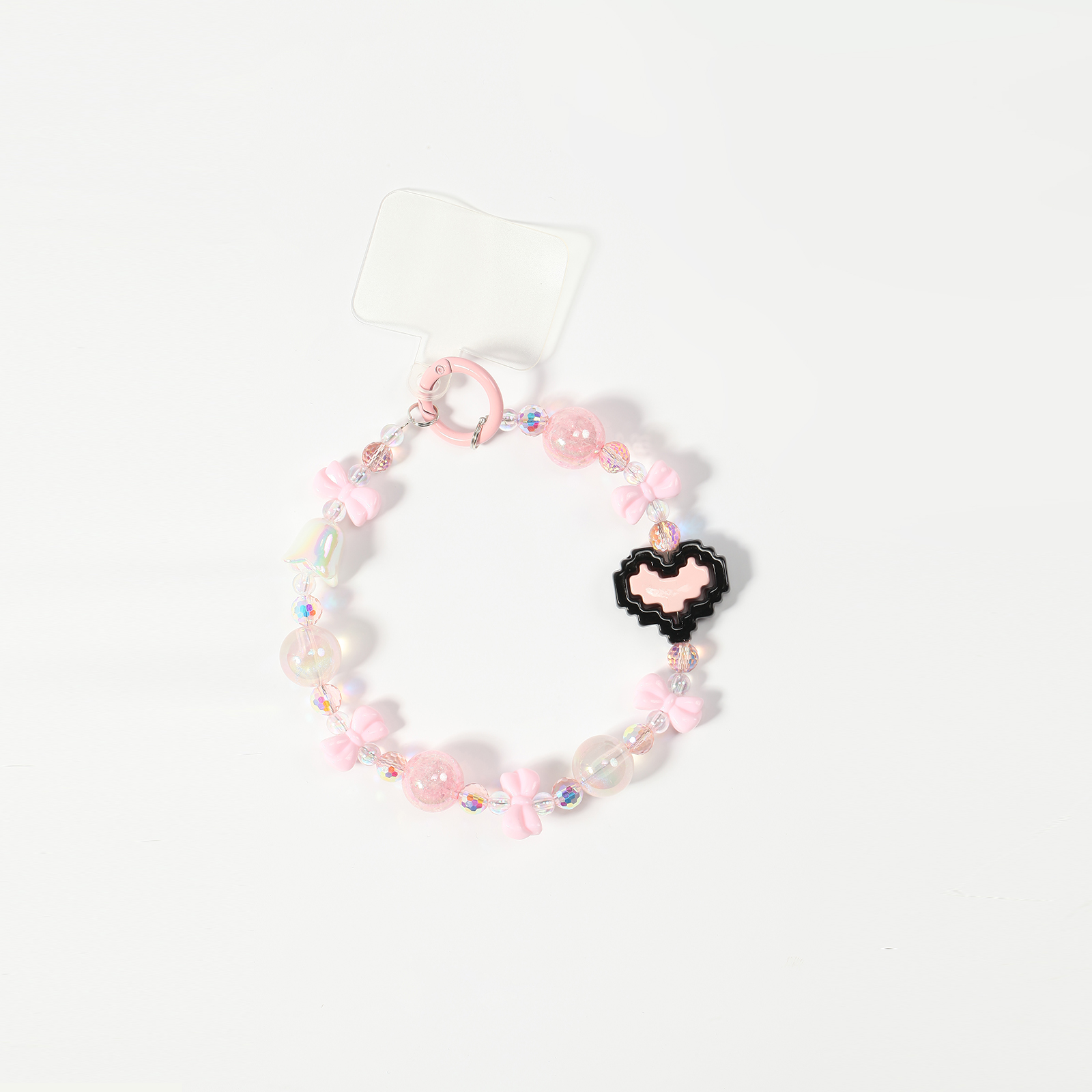 Fashionable High-Quality Pearl Bow Phone Chain with Bells mobile phone chain