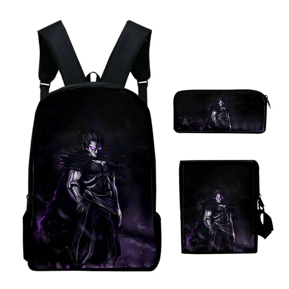 Fashion Novelty Zatch Bell Anime 3D Print 3pcs/Set pupil School Bags Laptop Daypack Backpack Inclined shoulder bag Pencil Case