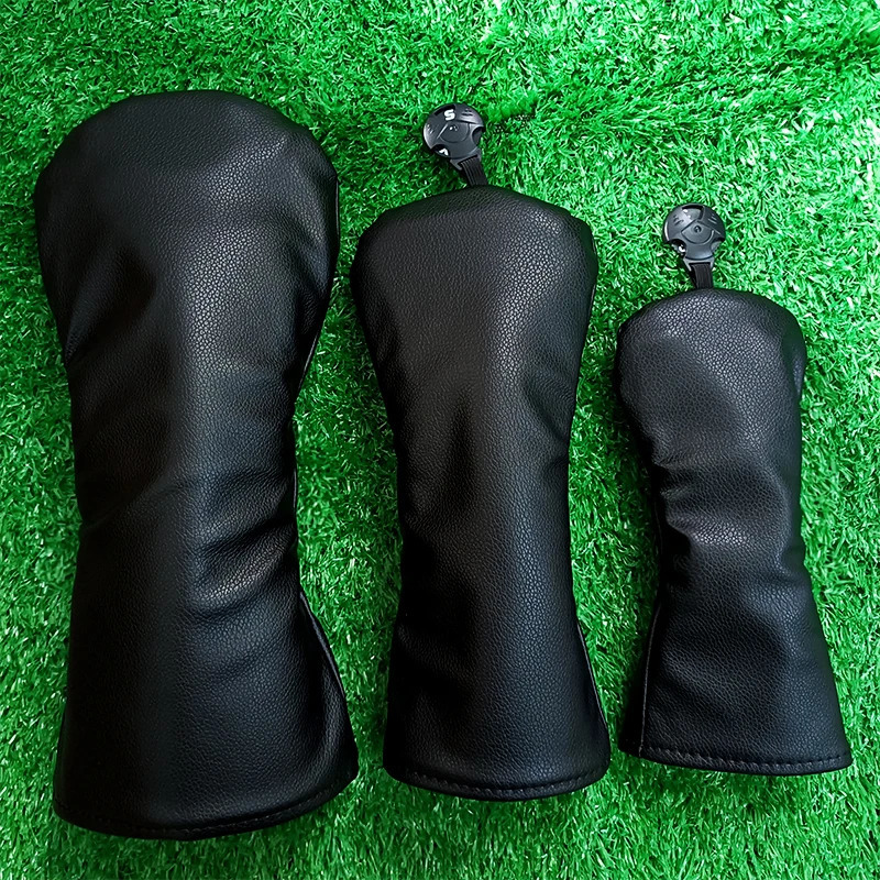 Black Golf Club Head Covers Wood Driver Protect Headcover Golf Accessories Putter Golf Iron Club Head Cover 250702