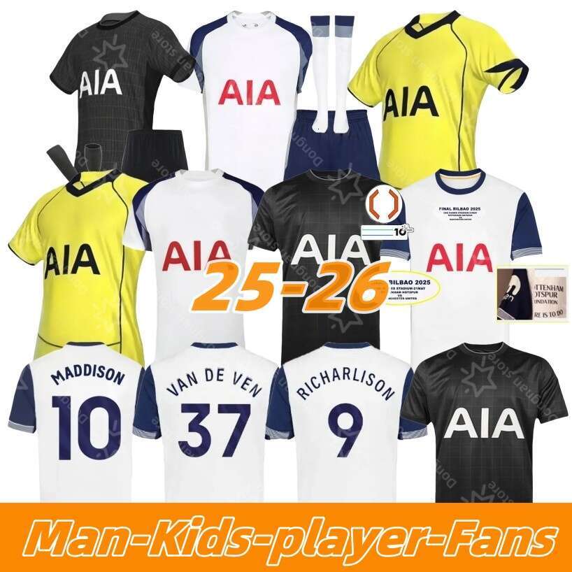 25 26 MADDISON SOLANKE Soccer Jerseys KULUSEVSKI SON VICARIO 2025 2026 Football shirt JOHNSON VAN DE VEN LLORIS ROMERO BENTANCUR RICHARLISON men kids